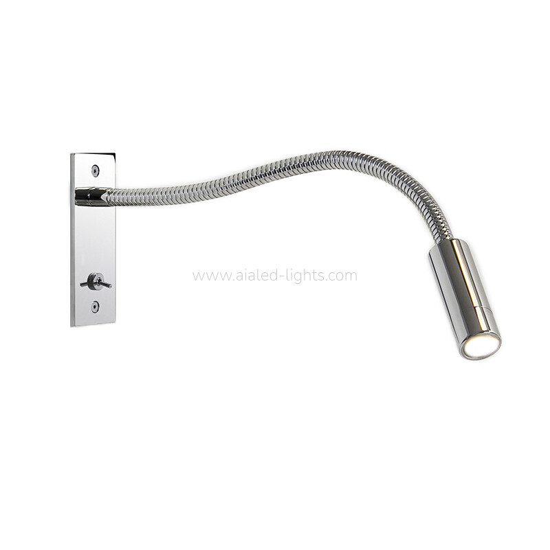 Swanneck Bed Wall Lamp 3W Recessed Wall Reading Lamp