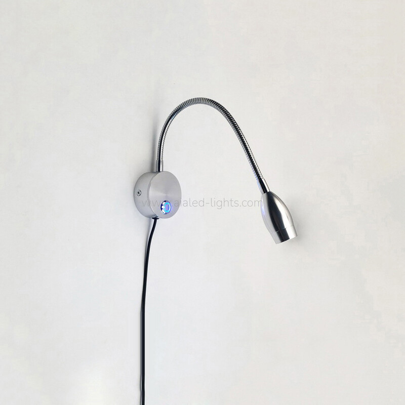 Gooseneck Wall Mounted Reading Wall Lamp 3W Swanneck Hotel Wall Light