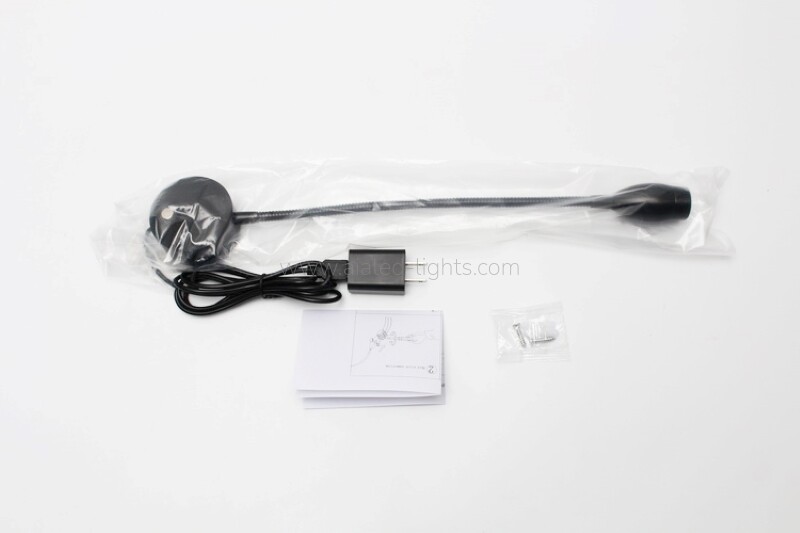Gooseneck Wall Mounted Reading Wall Lamp 3W Swanneck Hotel Wall Light