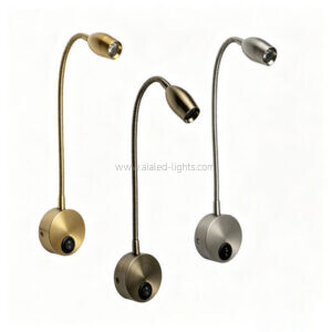 flexible tube hotel reading wall lamp 3w swanneck spotlight wall light (复制)