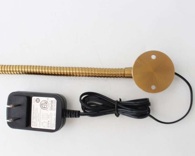 Flexible tube Hotel Reading Wall Lamp 3W Swanneck Spotlight Wall Light