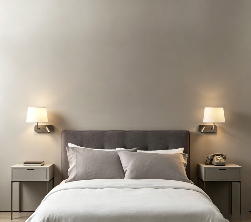 Wall Mounted 3W Reading Wall Light Fabric Shade E27 Wall Lamp