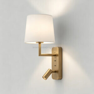 surface mounted 3w spotlight fabric e27 shade bedside reading wall light (复制)