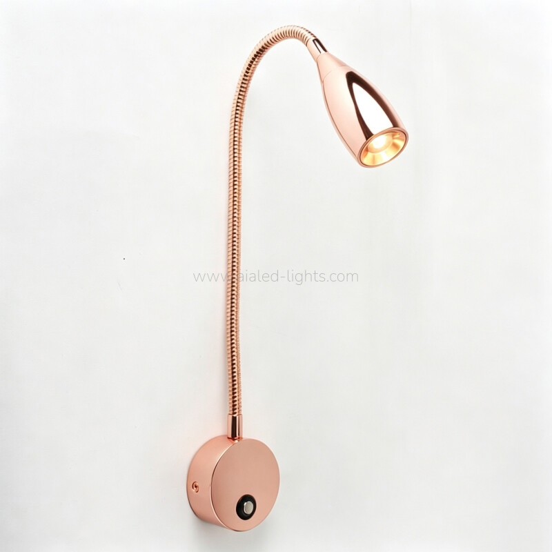 Gooseneck Reading Wall Light 3W Dimmable Wall Lamp