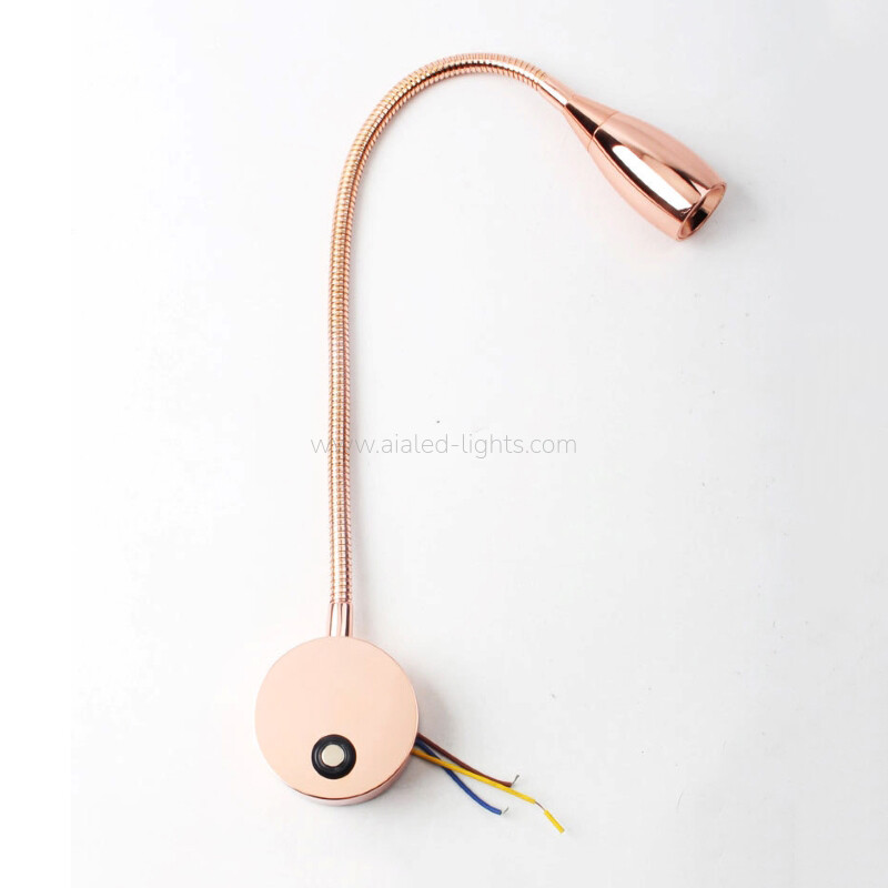 Gooseneck Reading Wall Light 3W Dimmable Wall Lamp