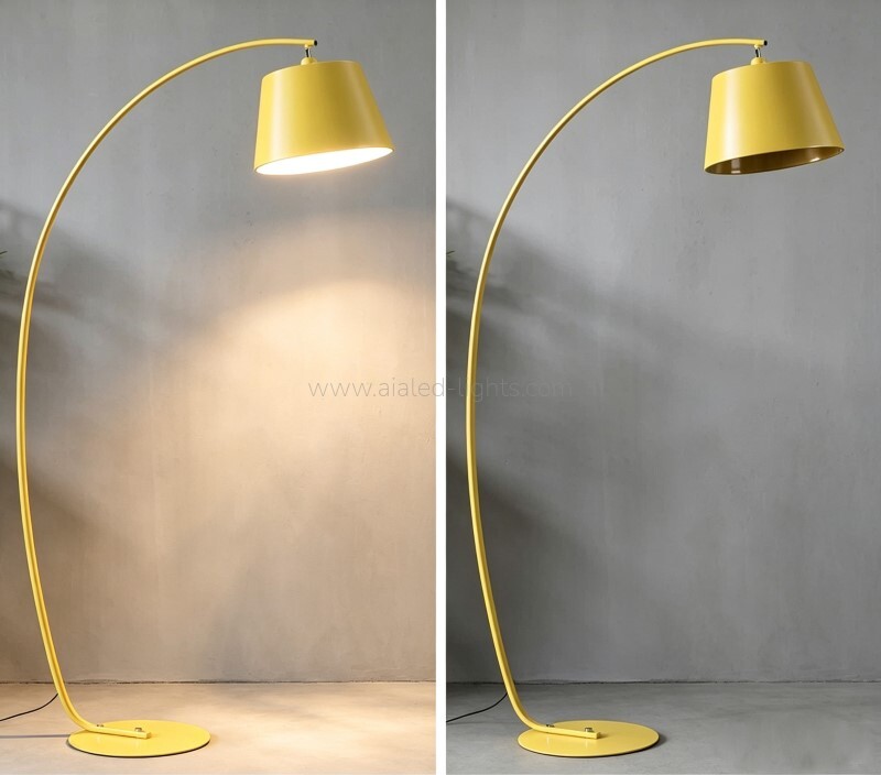 Rotatable Arc Floor Lamp Modern Curved Overhanging Standing Lamp E27