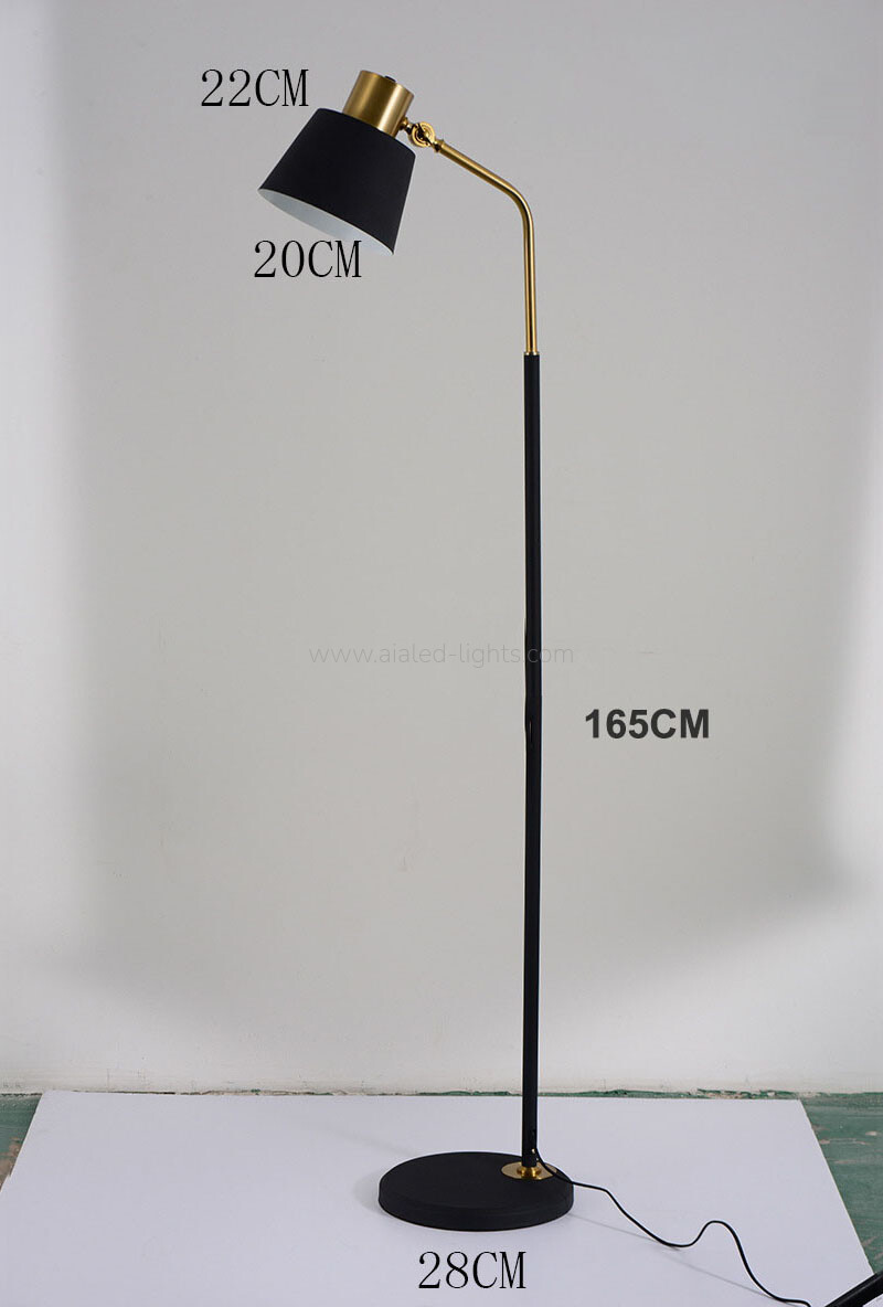 Floor Lamp Wireless Charger E27 USB Metal Shade Standard Light for Resorts