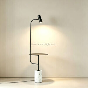 gu10 floor lamp with marble base side table adjustable warm light