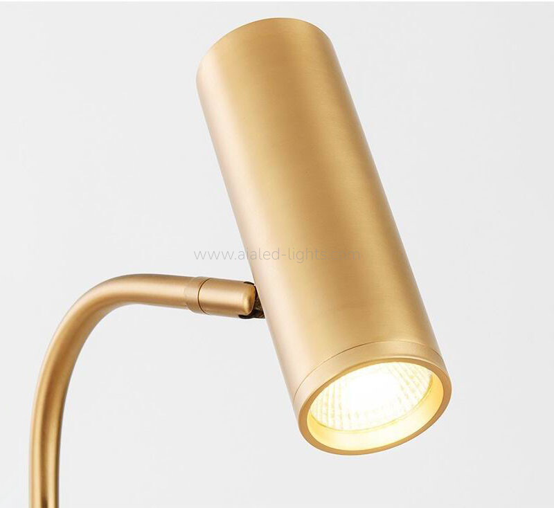 gu10 floor lamp with marble base side table adjustable warm light