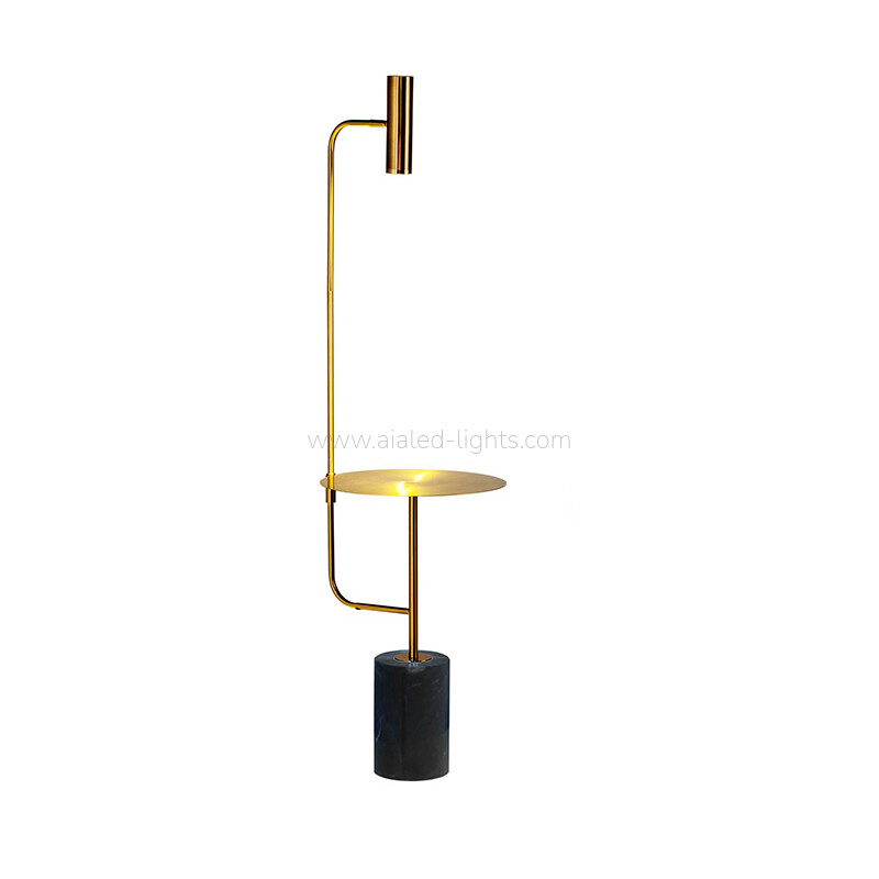 gu10 floor lamp with marble base side table adjustable warm light