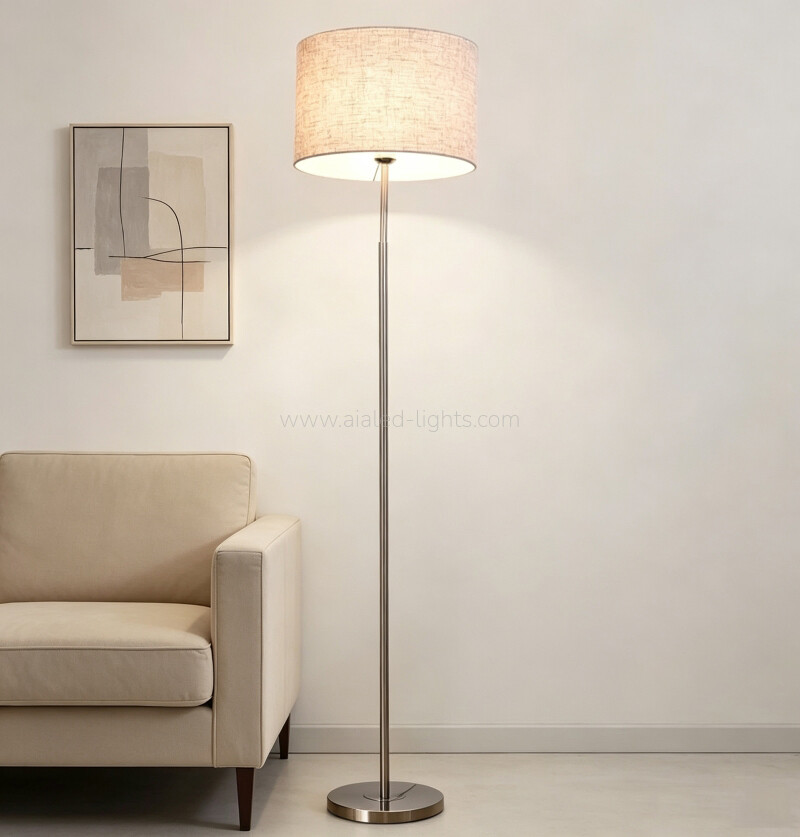 Floor Lamp Fabric Shade Modern Reading Floor Lamp E27 Economical