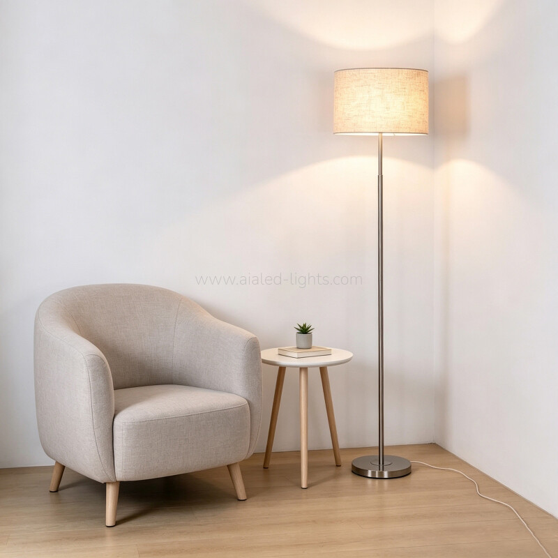 Floor Lamp Fabric Shade Modern Reading Floor Lamp E27 Economical
