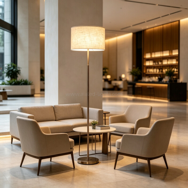 Floor Lamp Fabric Shade Modern Reading Floor Lamp E27 Economical