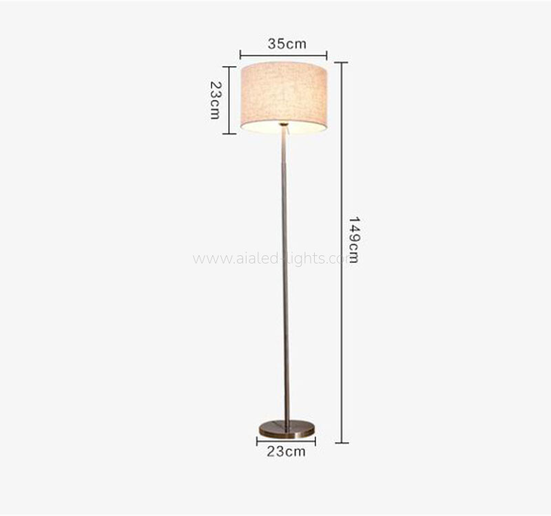 Floor Lamp Fabric Shade Modern Reading Floor Lamp E27 Economical