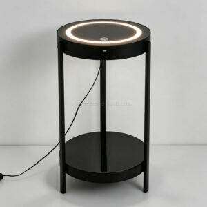10w floor lamp with side table wireless charging touch switch usb