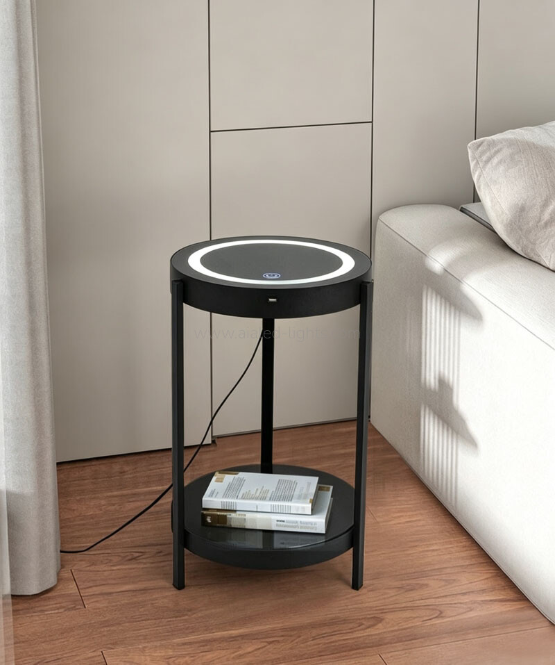 10W Floor Lamp with Side Table Wireless Charging Touch Switch USB 10w floor lamp with side table wireless charging touch switch usb