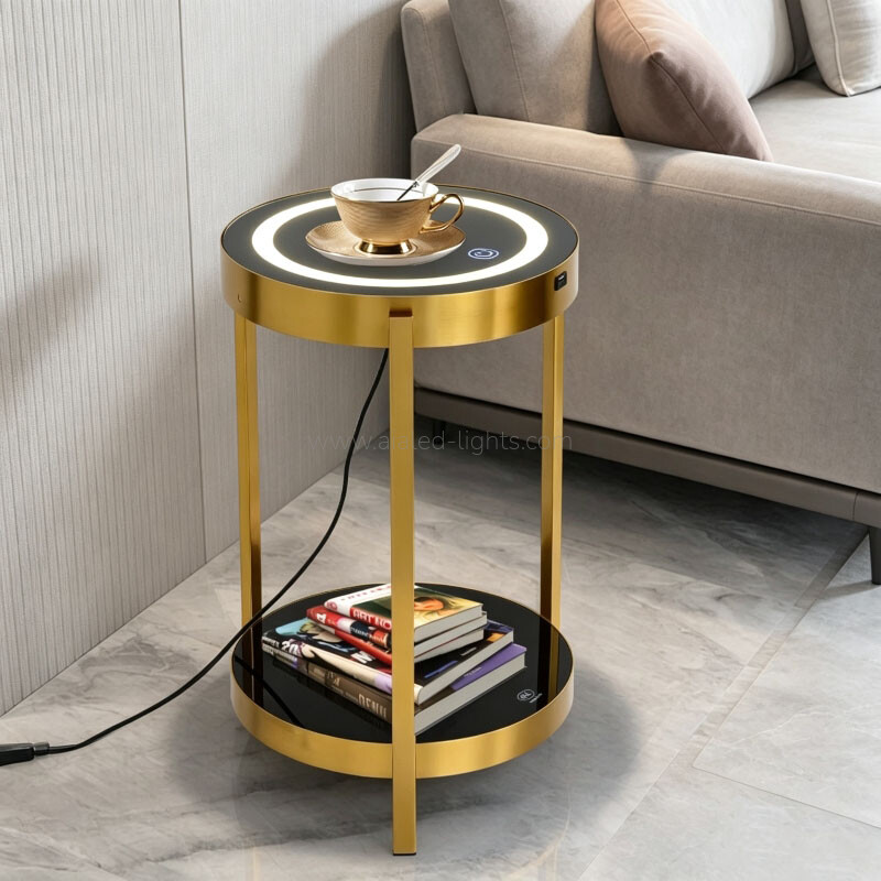 10W Floor Lamp with Side Table Wireless Charging Touch Switch USB 10W Floor Lamp with Side Table Wireless Charging Touch Switch USB