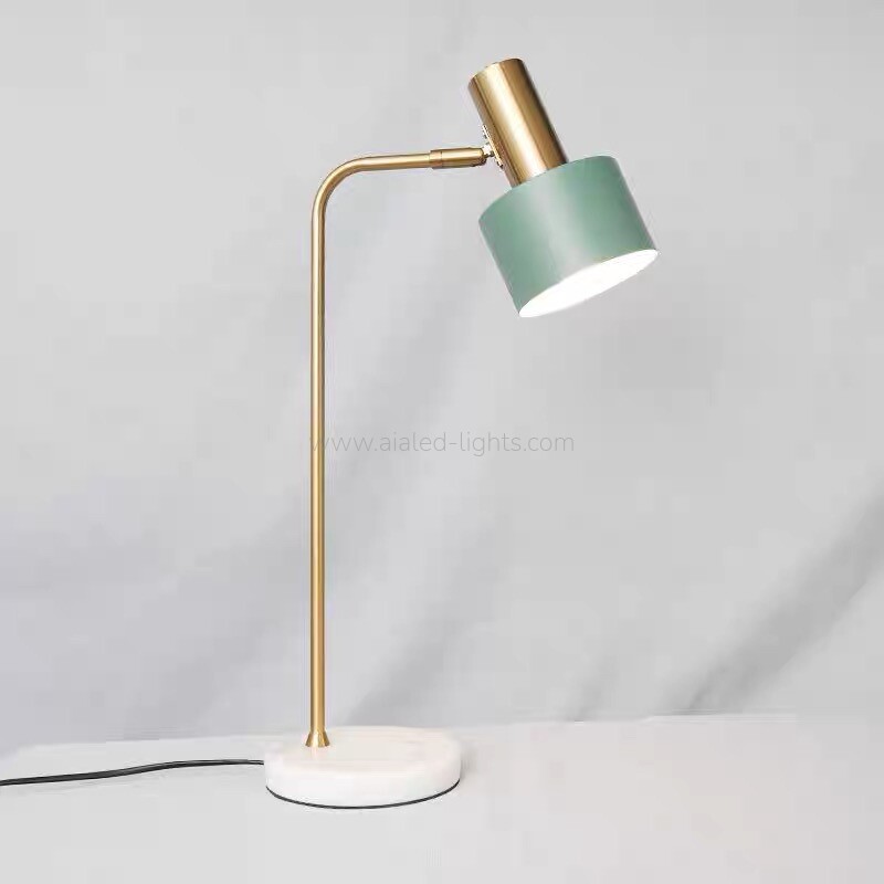 Modern Table Floor Lamp with Marble Adjustable Reading Floor Lamp E27