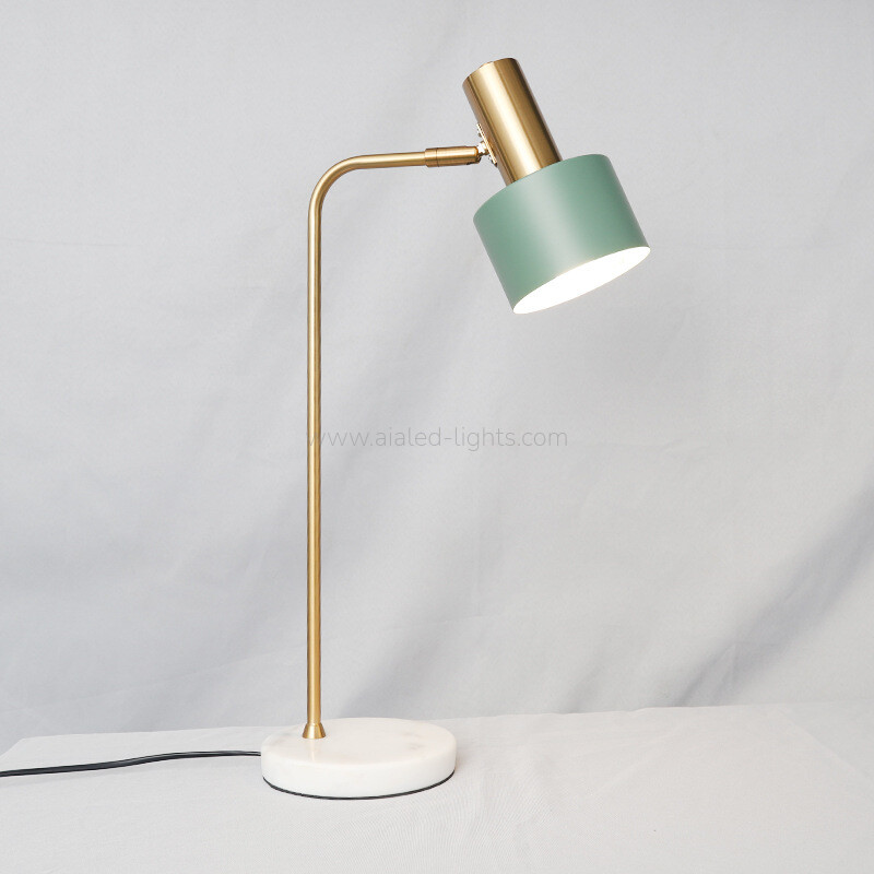Modern Table Floor Lamp with Marble Adjustable Reading Floor Lamp E27