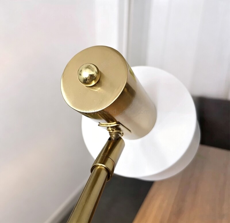 Modern Table Floor Lamp with Marble Adjustable Reading Floor Lamp E27