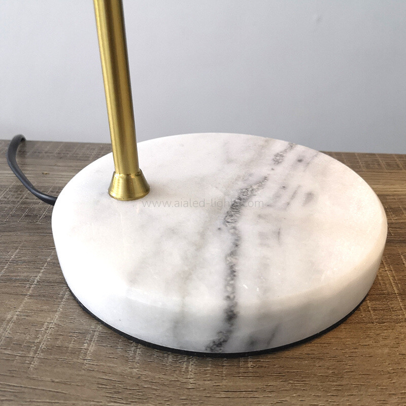 Modern Table Floor Lamp with Marble Adjustable Reading Floor Lamp E27