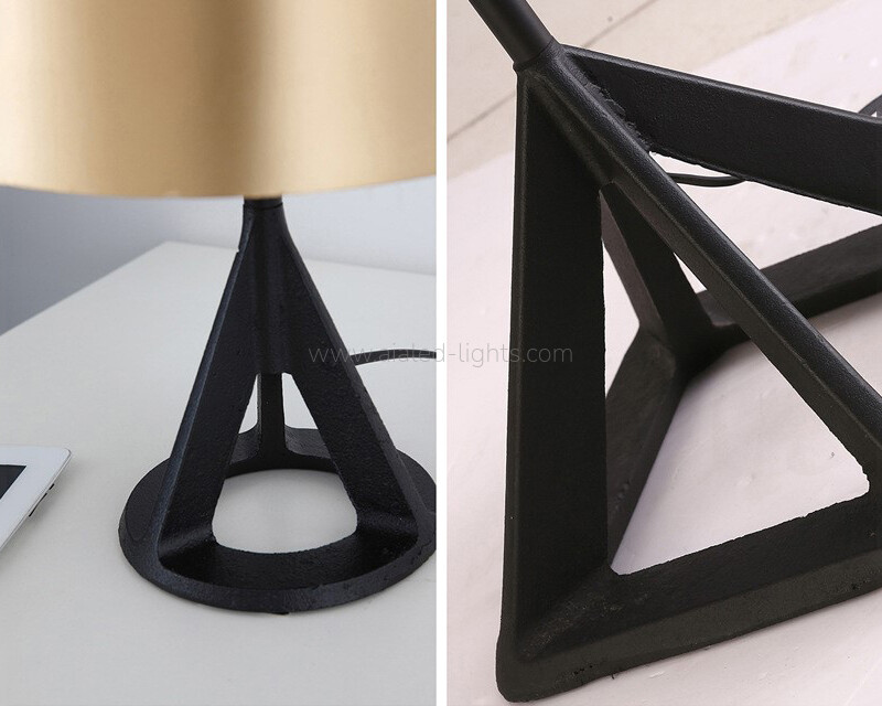 Floor Lamp standard Lamp E27 Gold Metal Shade