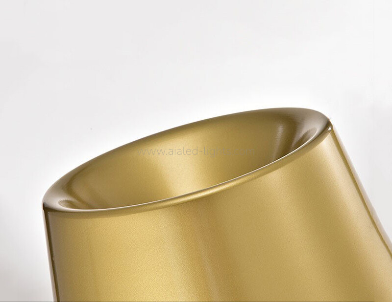 Floor Lamp standard Lamp E27 Gold Metal Shade