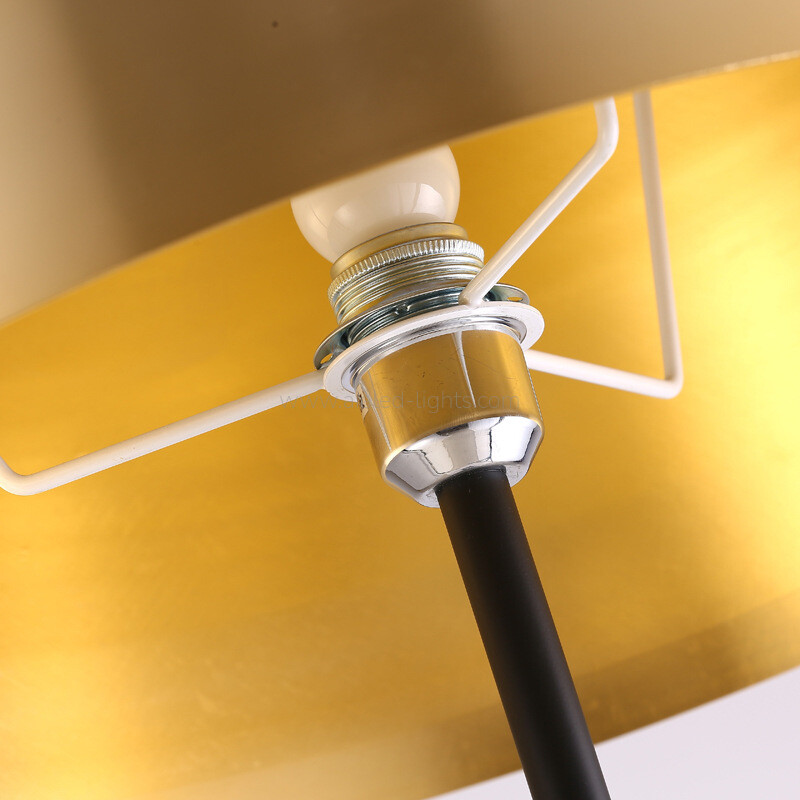 Floor Lamp standard Lamp E27 Gold Metal Shade