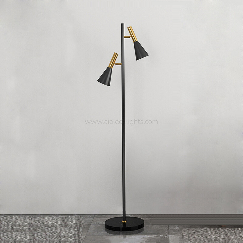 Dual Head Floor Light standard Lamp E27 Modrn Adjustable