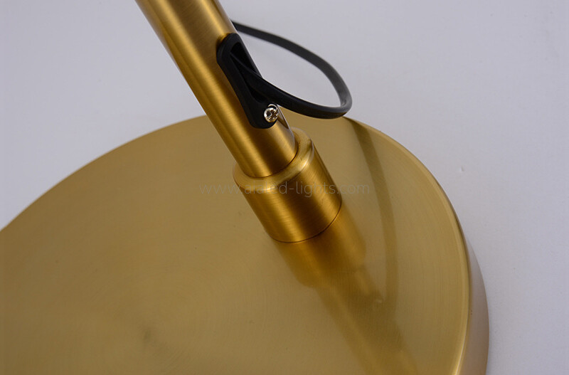 Minimalist Floor Lamp Adjustable Globe Shade Standing Reading Lamp E27 for Hotel