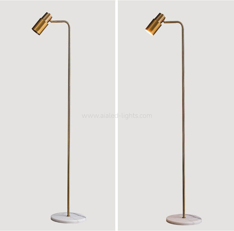 floor lamp with marble base modern curved arm metal reading floor lamp e27 (复制)