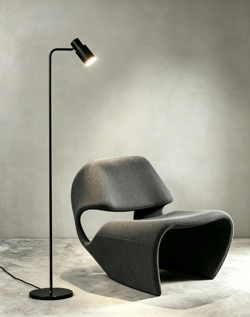 Floor Lamp Contemporary Flexible Metal Shade Reading Sdanding Light E27