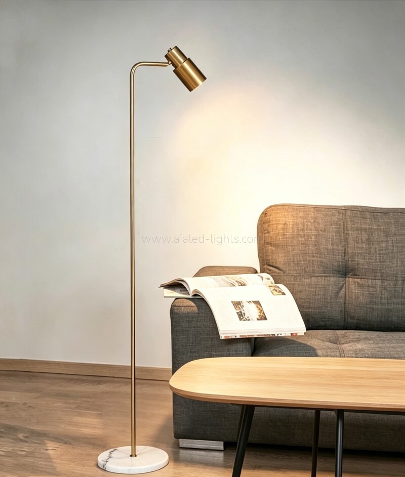 Floor Lamp Contemporary Flexible Metal Shade Reading Sdanding Light E27