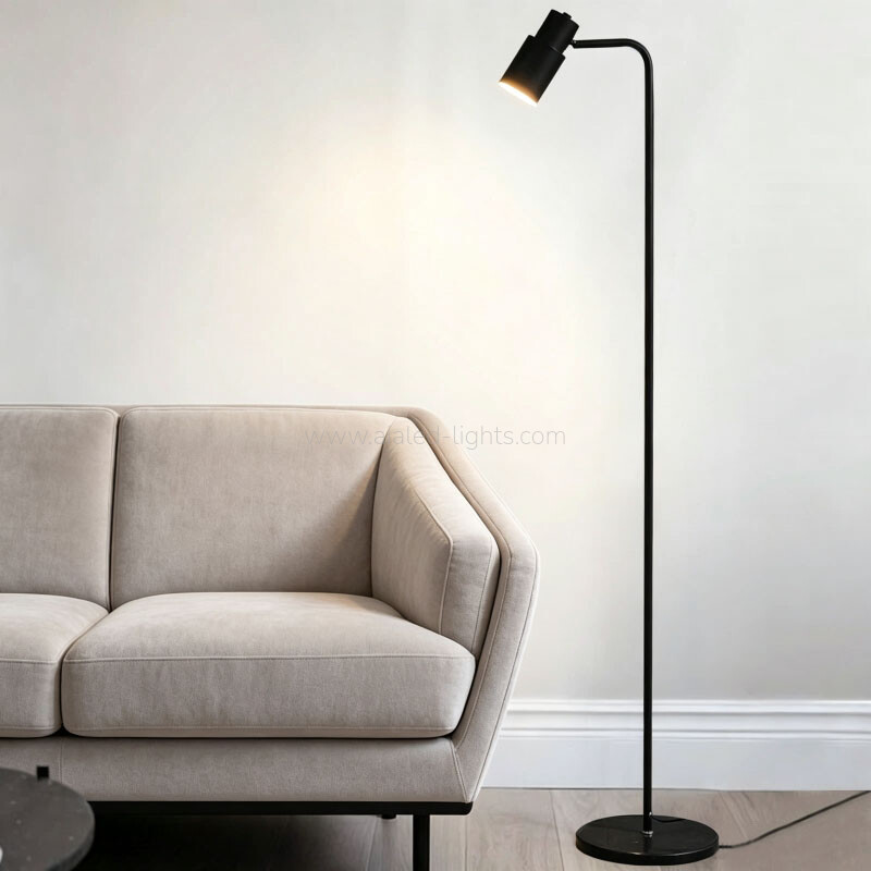 Floor Lamp Contemporary Flexible Metal Shade Reading Sdanding Light E27