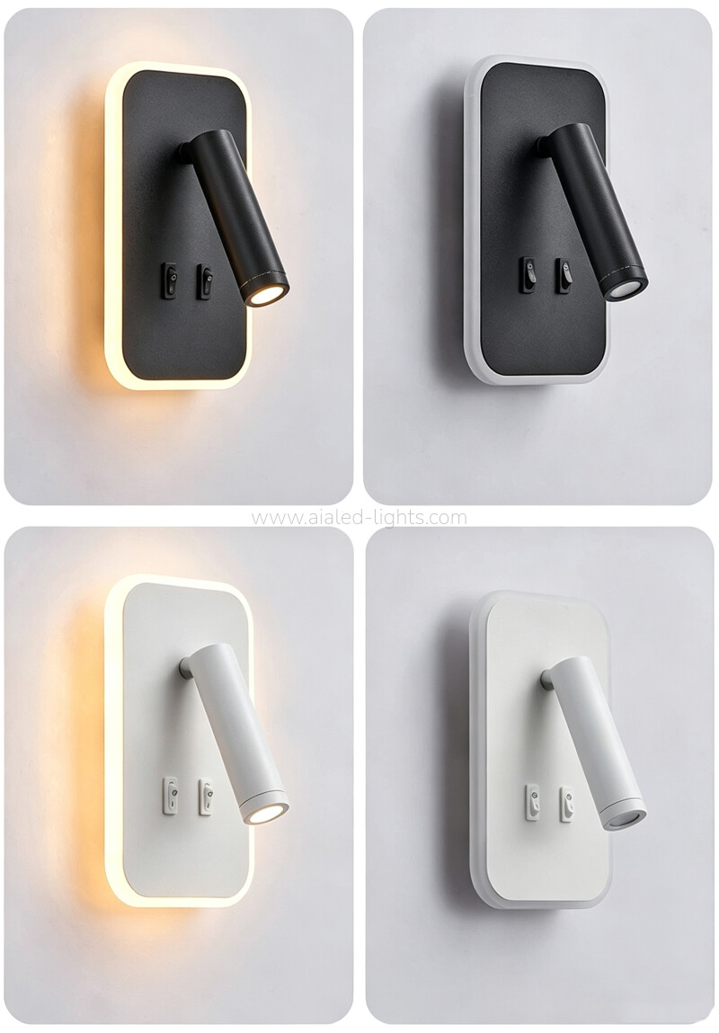 3W Spotlight 10W Modern Reading Wall Lamp for Vacational Village