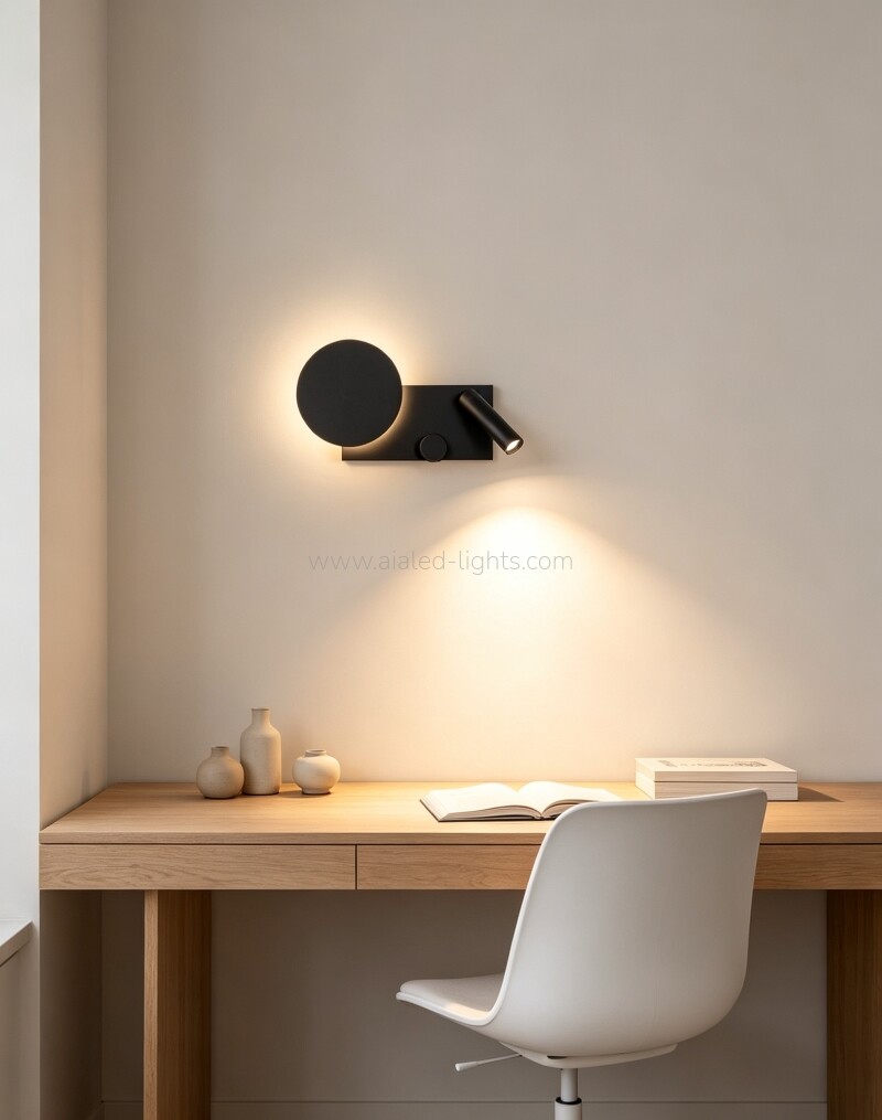 3W Spotlight Bedside Wall Lamp for Bedroom Hotel Villa Project