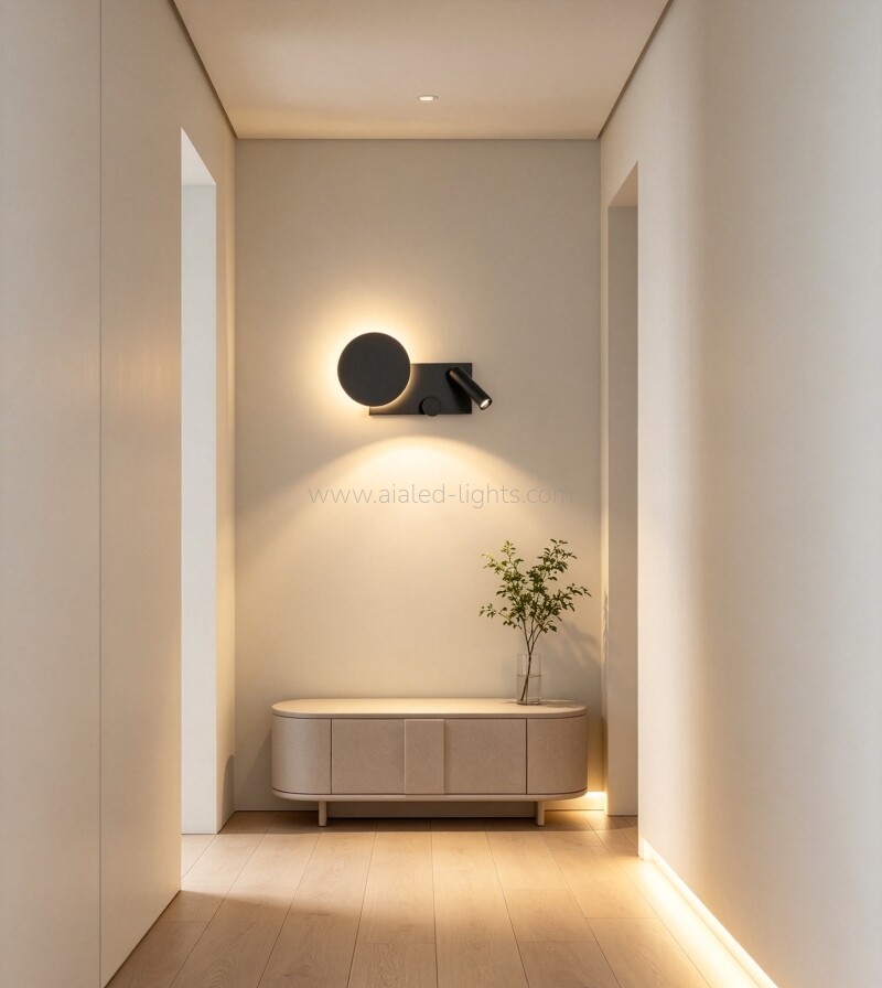 3W Spotlight Bedside Wall Lamp for Bedroom Hotel Villa Project