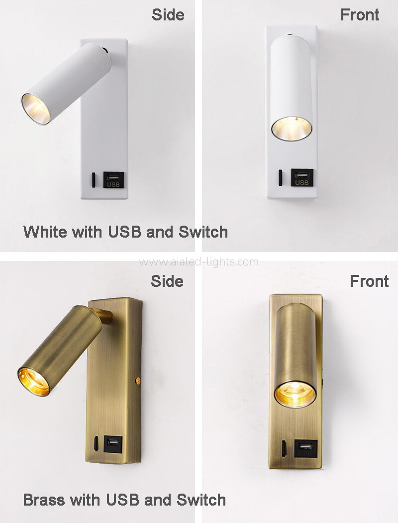 Wall mounted Wall Lamp 3W reading spotlight for hotel