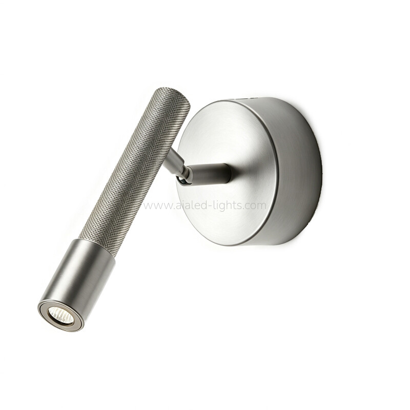 Round base Bedside Wall Lamp 3W reading spotlight for Bedroom