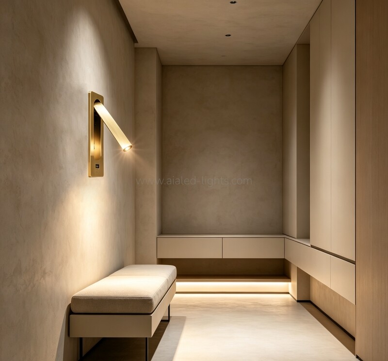 Built-in Reading Wall Lamp for Bedroom 3W spotlight