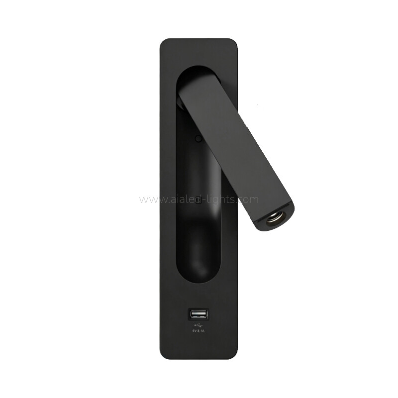 Built-in Reading Wall Lamp for Bedroom 3W spotlight