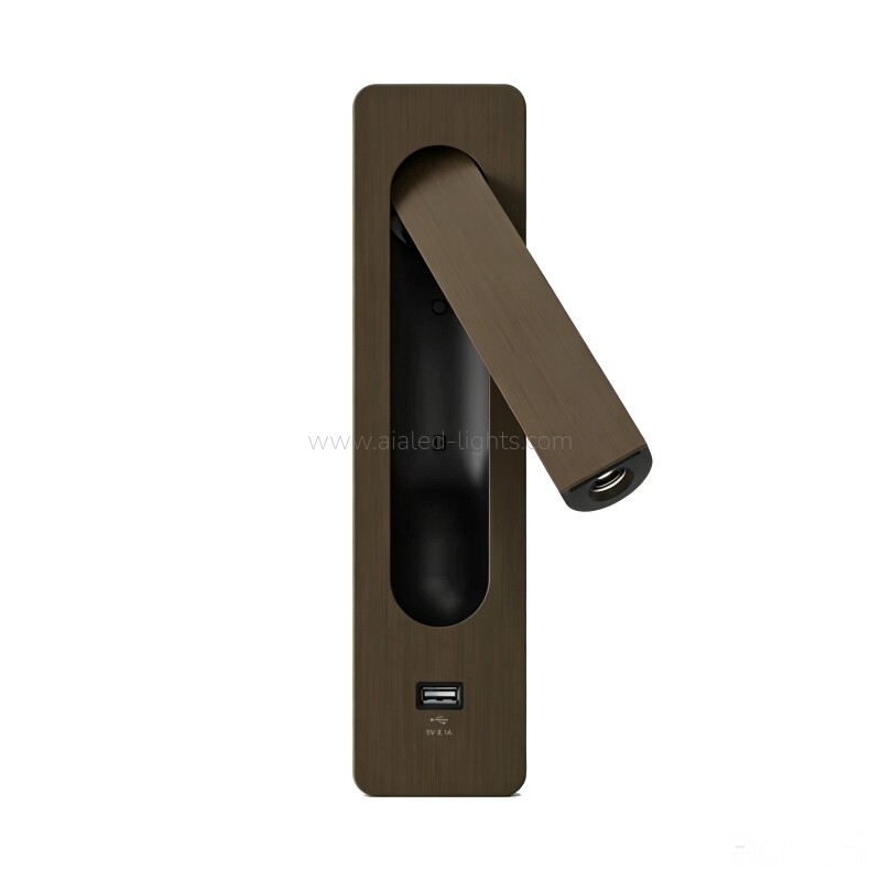 Built-in Reading Wall Lamp for Bedroom 3W spotlight