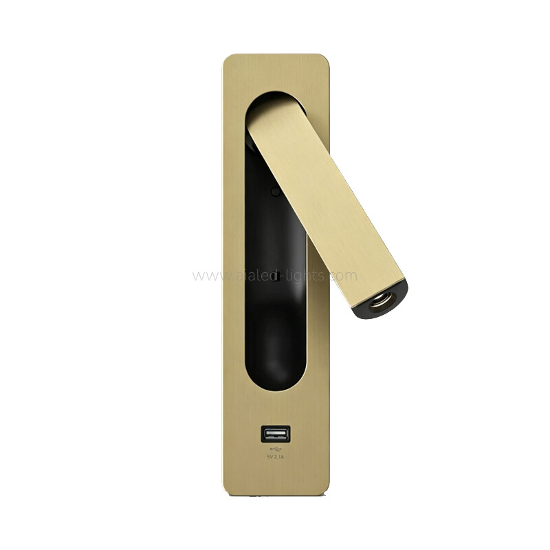 Built-in Reading Wall Lamp for Bedroom 3W spotlight