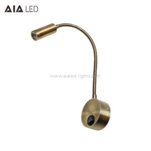 wall mounted gooseneck bedside wall lamp 3w hotel spotlight (复制)