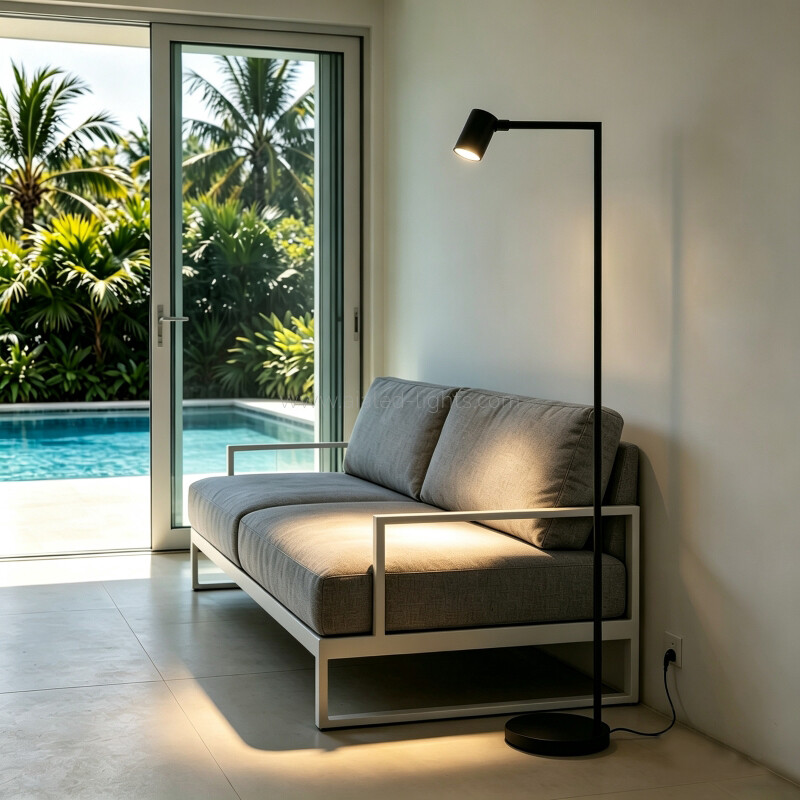 Modern Rotatable Spotlight Floor Lamp GU10 Standing Lamp for Hotel Villa