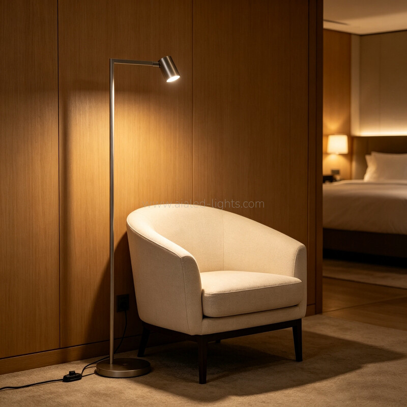 Modern Rotatable Spotlight Floor Lamp GU10 Standing Lamp for Hotel Villa