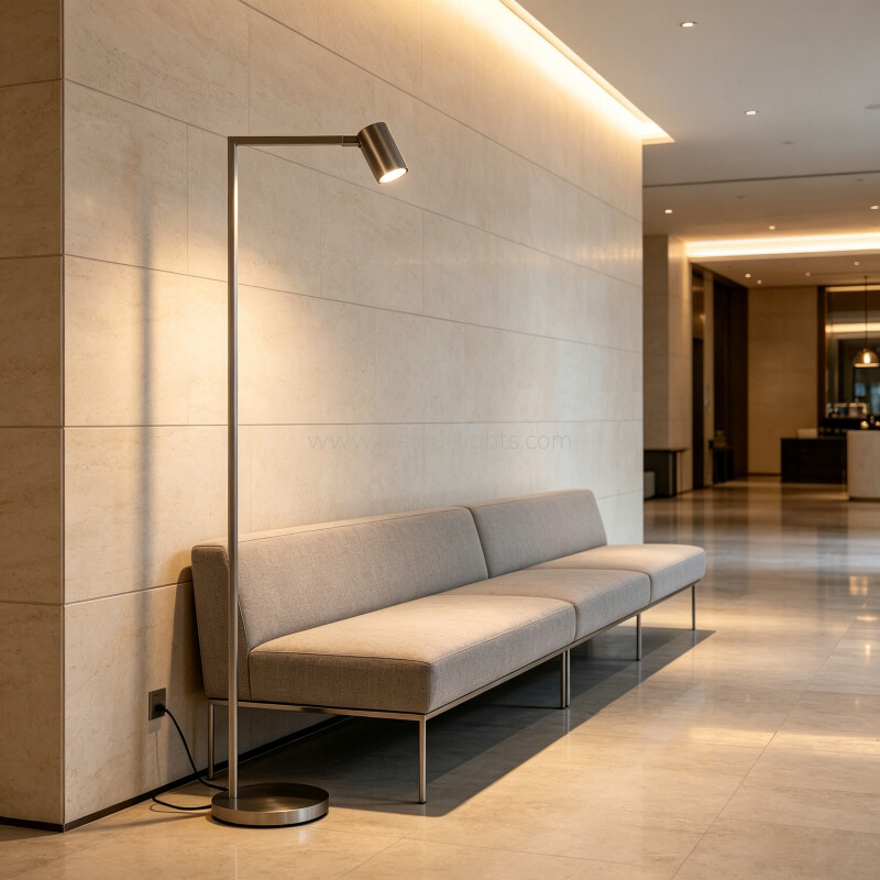 Modern Rotatable Spotlight Floor Lamp GU10 Standing Lamp for Hotel Villa
