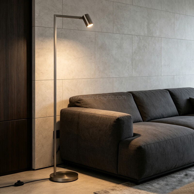 Modern Rotatable Spotlight Floor Lamp GU10 Standing Lamp for Hotel Villa