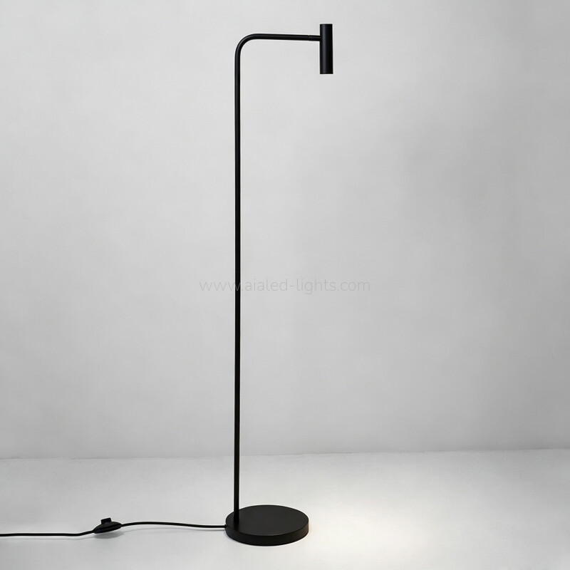 Scandinavian Rotatable Spotlight Floor Lamp Slim LED Accent Lamp for Living Room Corner 3W