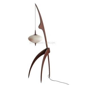 wooden arc floor lamp minimalist hanging pendant standing lamp for living room bedroom e27